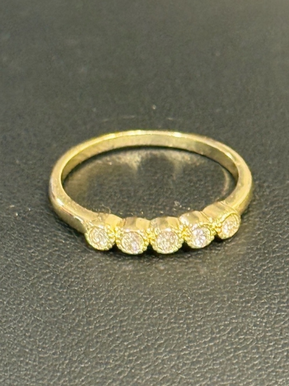 Gold Swarovski Crystal Ring